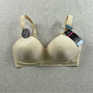 Bali Comfort Women’s Bra Wire Free Size: 38 C color: Beige Wide Straps Stretch